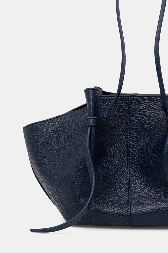 Doplnky Yuzefi kabelka typu shopper dámska kožená MOCHI YUZSS26.HB.MO.L063 tmavomodrá