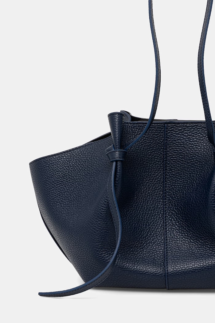 Doplnky Yuzefi kabelka typu shopper dámska kožená MOCHI YUZSS26.HB.MO.L063 tmavomodrá