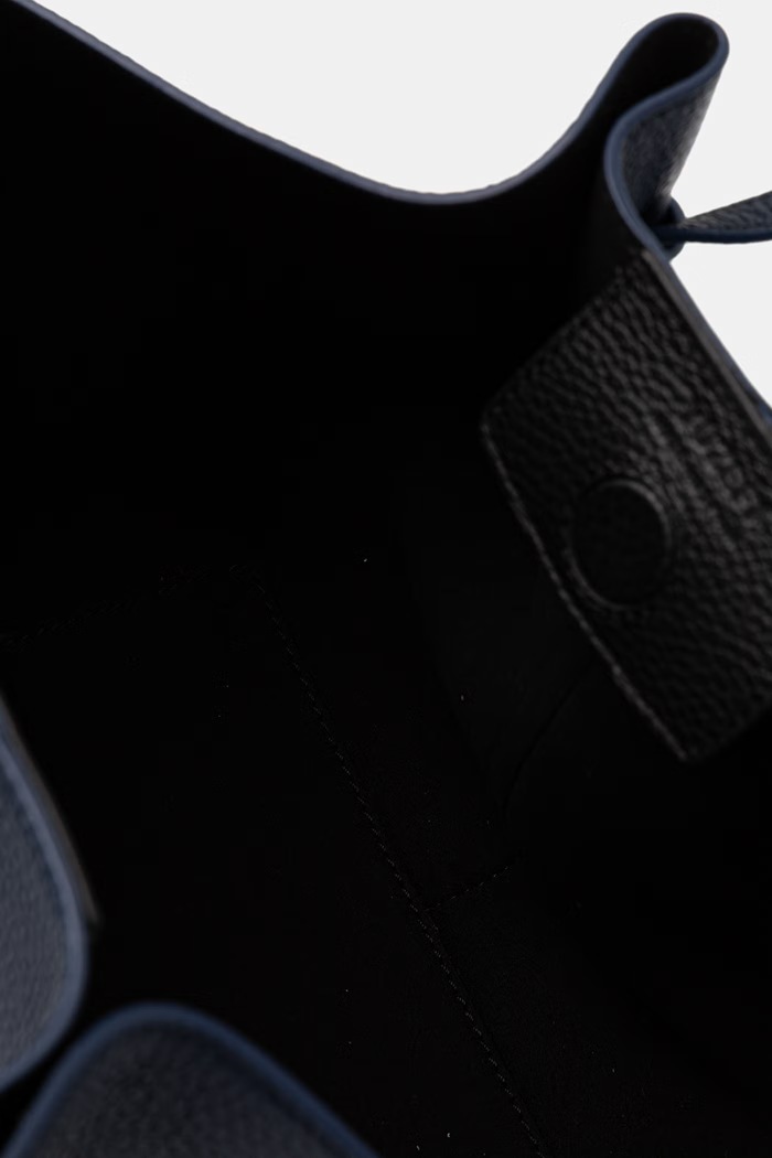 Yuzefi kabelka typu shopper dámska kožená MOCHI YUZSS26.HB.MO.L063 tmavomodrá