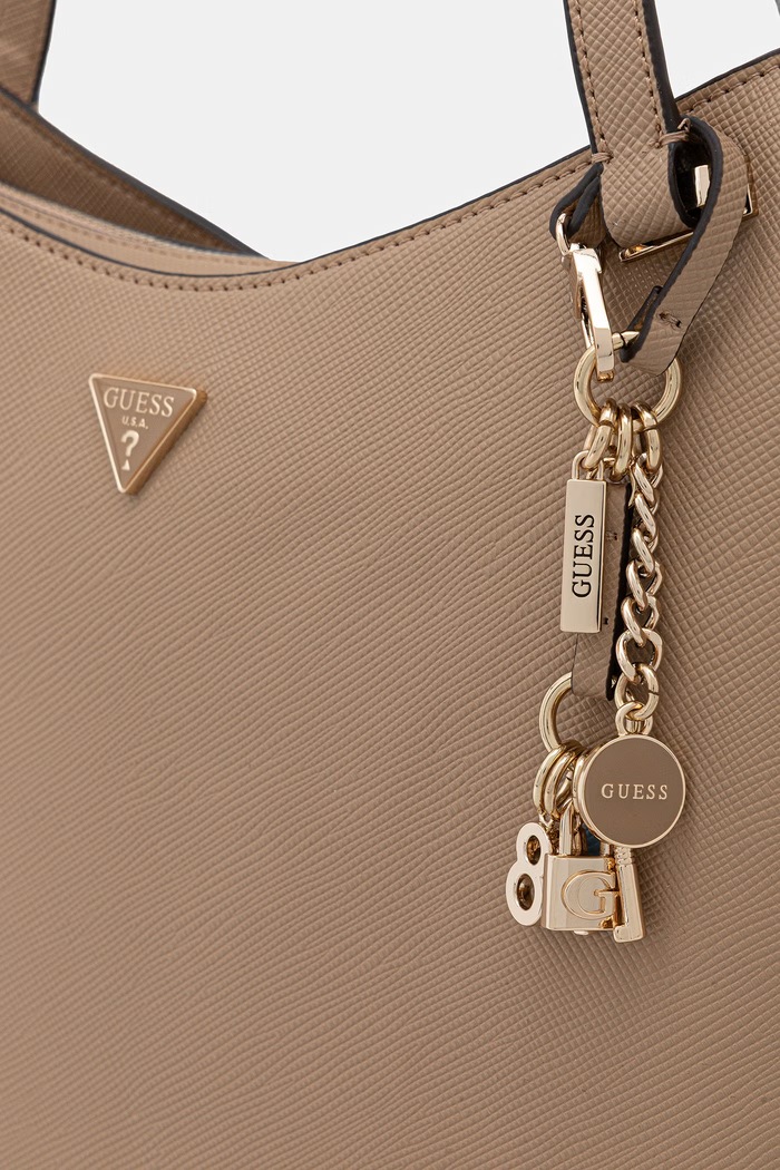 Guess shopper torba za žene od imitacije kože GILDA bež HWZG97.47230