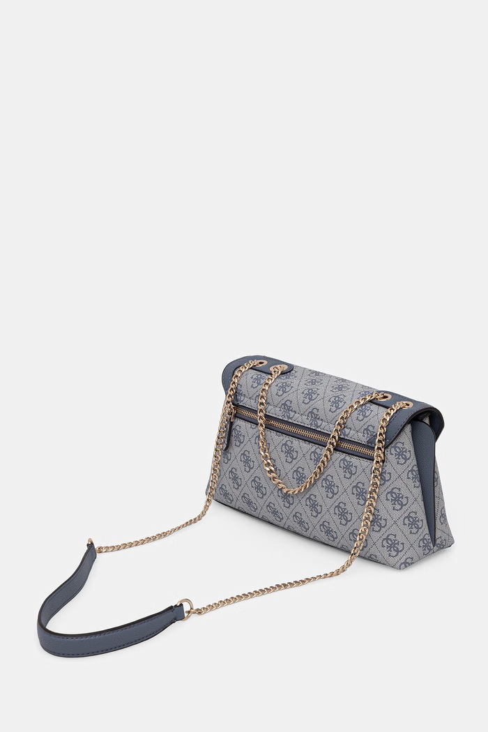 Guess crossbody torba za žene od imitacije kože LINDSEY plava HWSG97.49210