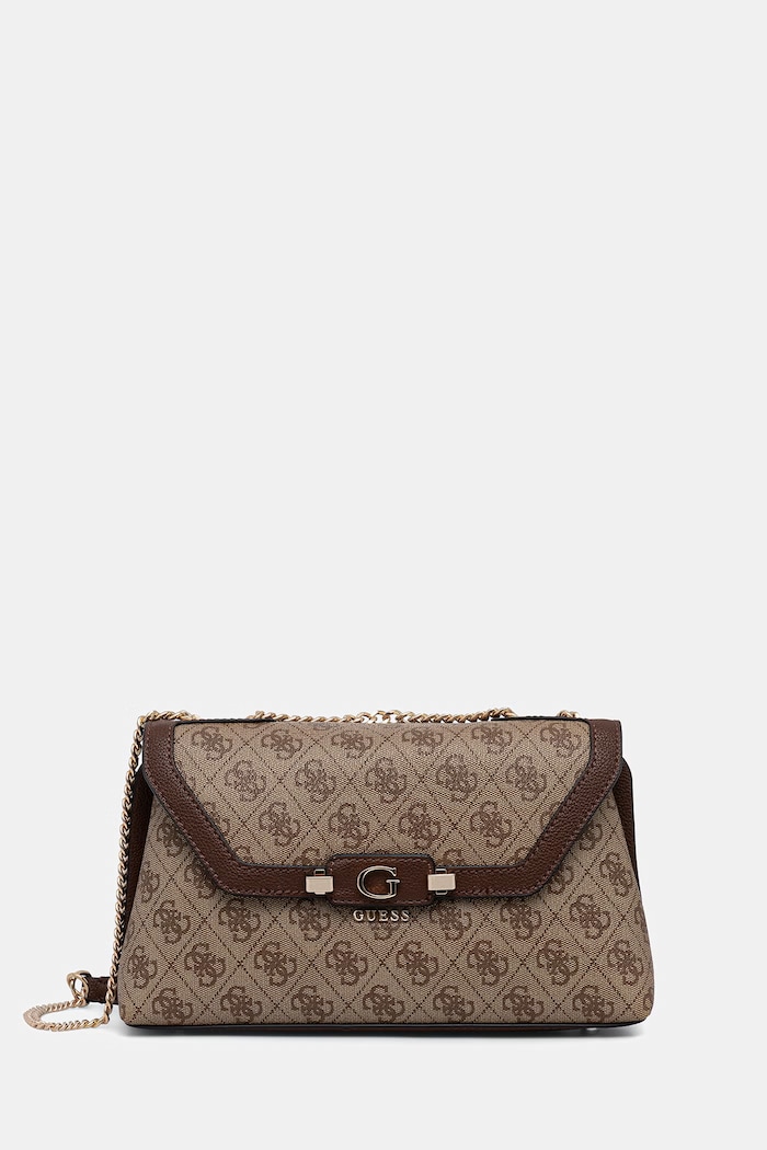 Guess torebka crossbody damska z imitacji skóry LINDSEY beżowy HWSG97.49210