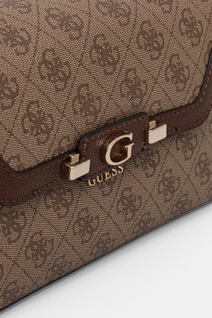Akcesoria Guess torebka crossbody damska z imitacji skóry LINDSEY HWSG97.49210 beżowy