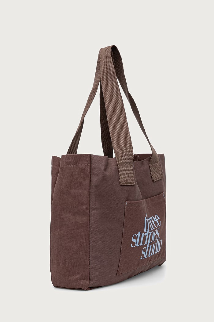adidas Torebka shopper damska bawełniana KX7875 brązowy AW26