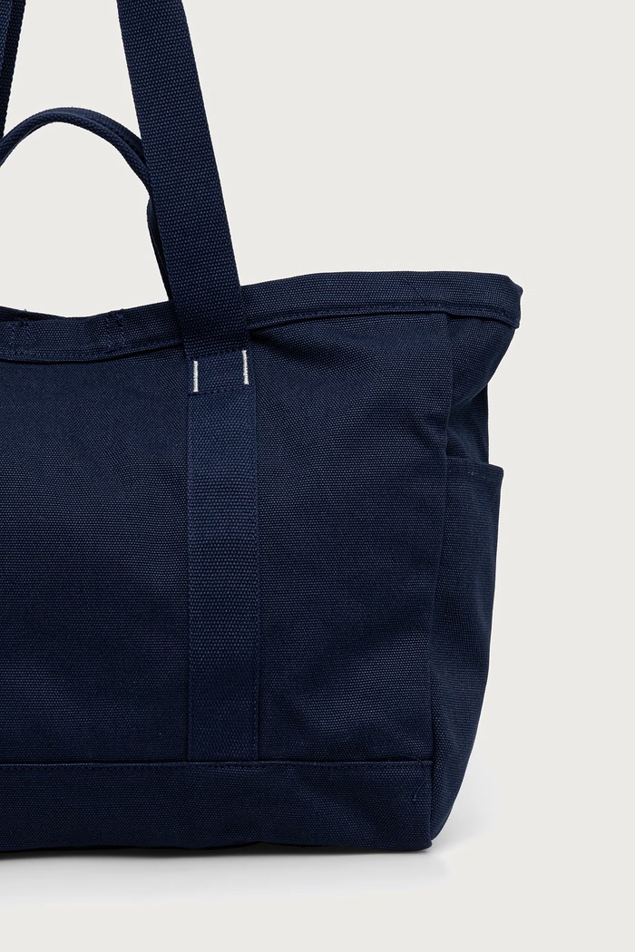 Αξεσουάρ adidas Shopper γυναικεία βαμβακερή KS9565 σκούρο μπλε