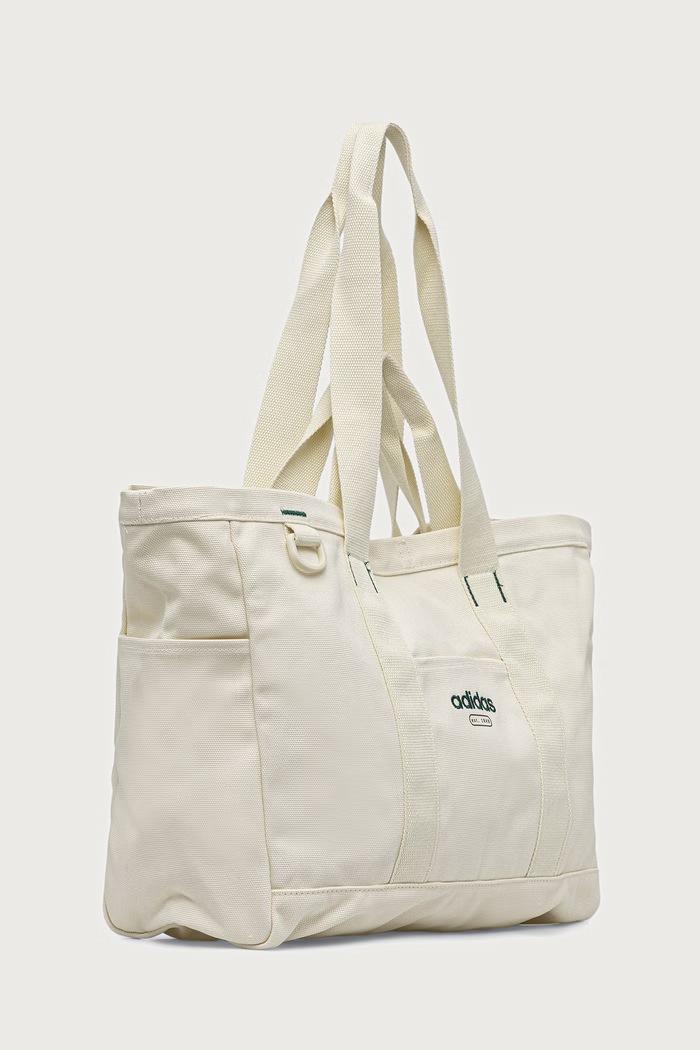 adidas Torebka shopper damska bawełniana KW4393 beżowy AW26