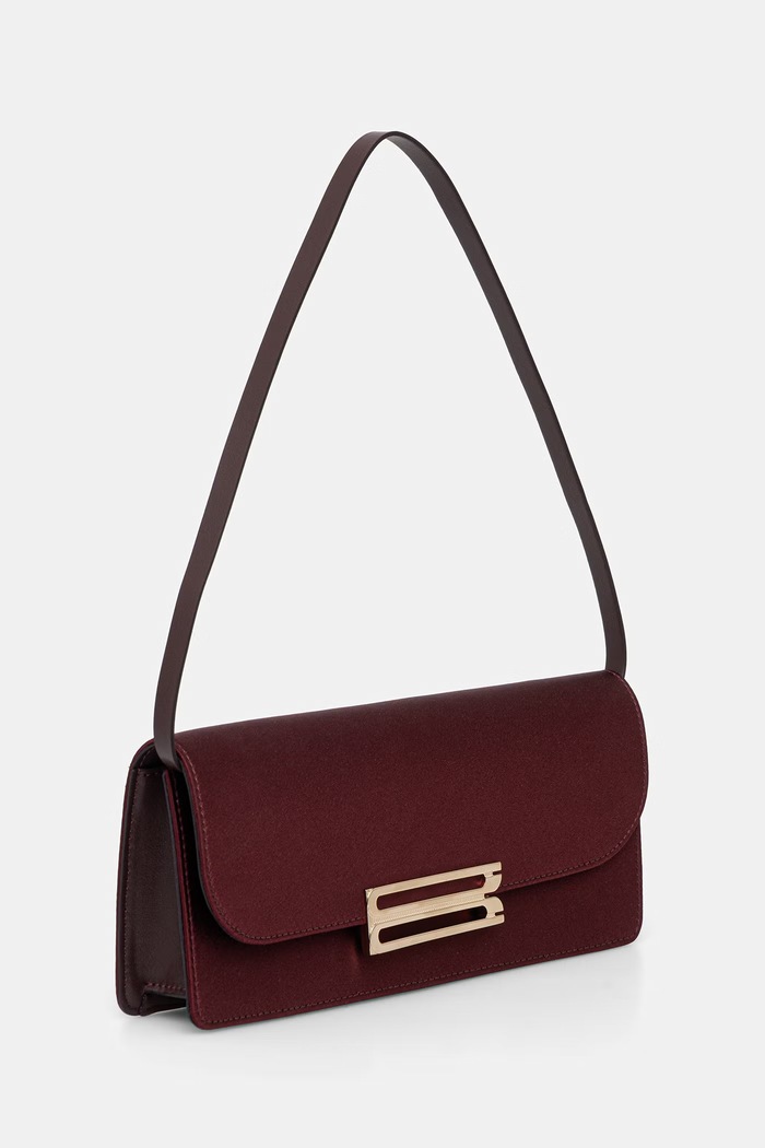 Victoria Beckham kopertówka damska Dorian B326AAC007572A bordowy AW26