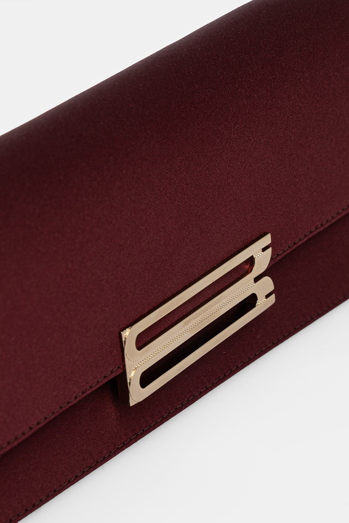 Akcesoria Victoria Beckham kopertówka damska Dorian B326AAC007572A bordowy