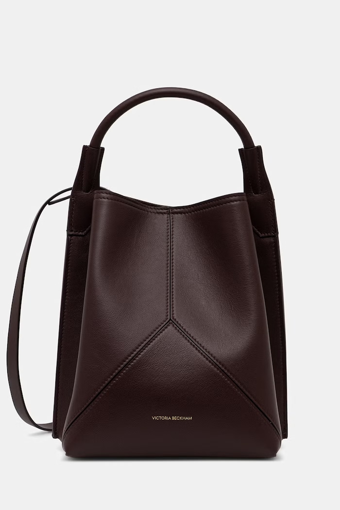 Victoria Beckham borsa da donna in pelle Victoria granata B326AAC007564A