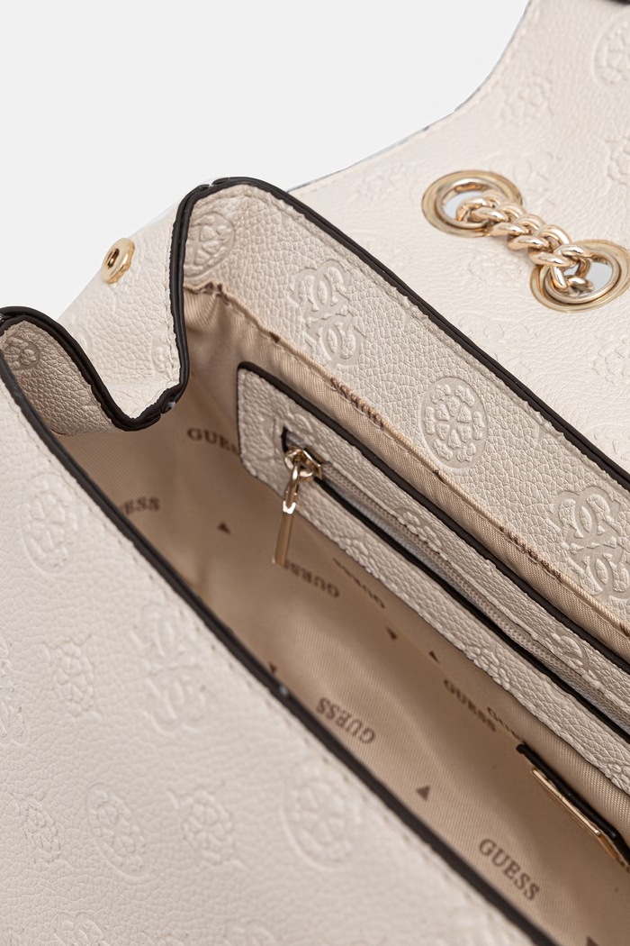 Guess torebka damska z imitacji skóry ELLA HWPD97.46210 beżowy