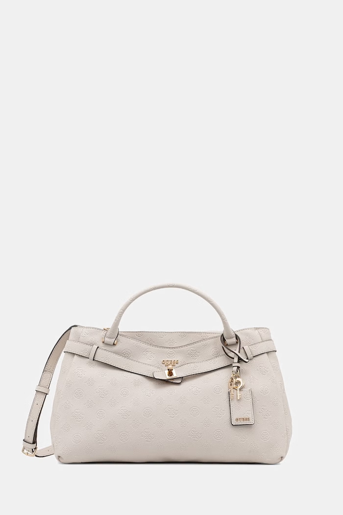 Guess torebka crossbody damska z imitacji skóry ELLA beżowy HWPD97.46060