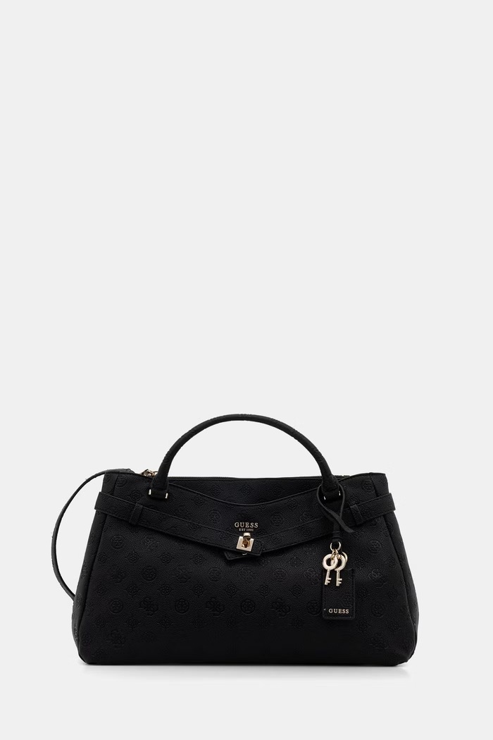 Guess crossbody torbica ženska iz umetnega usnja ELLA črna HWPD97.46060
