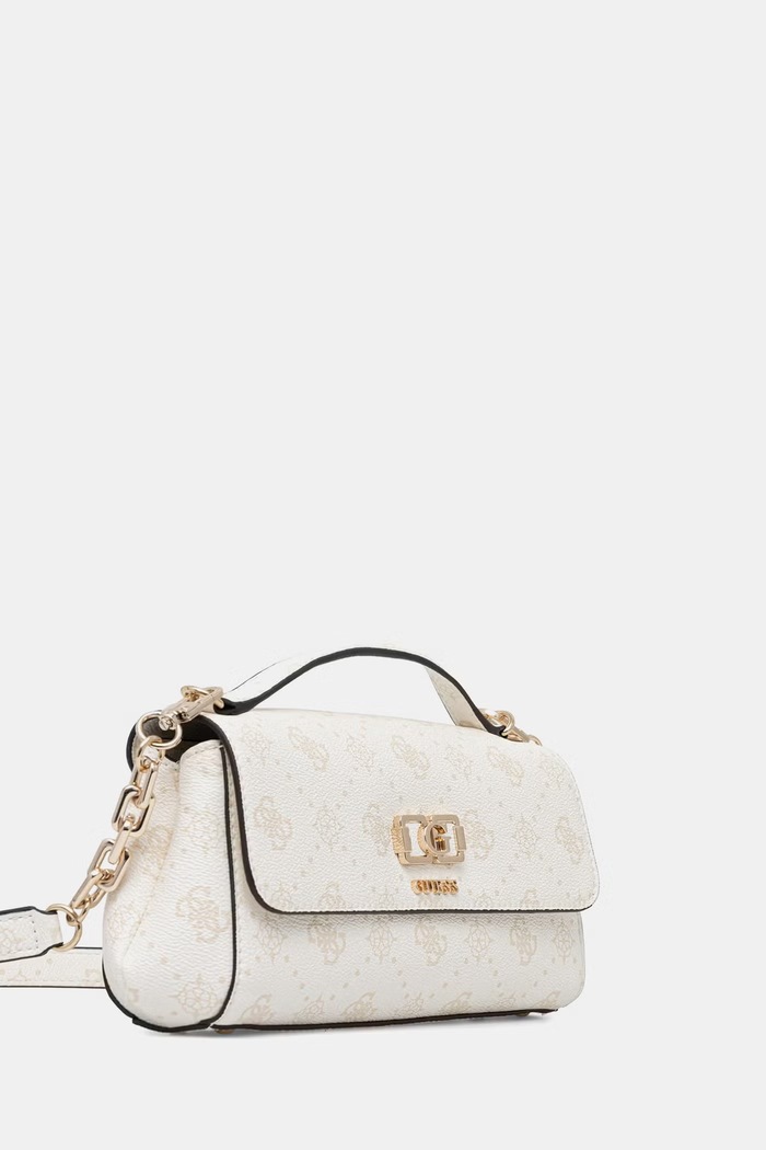 Guess torebka crossbody damska z imitacji skóry EMELIE HWGP99.28190 biały AW26