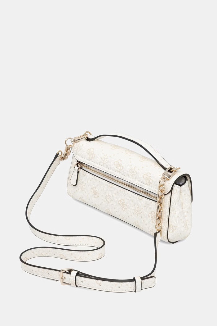 Akcesoria Guess torebka crossbody damska z imitacji skóry EMELIE HWGP99.28190 biały