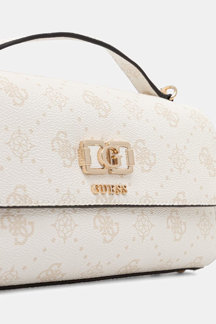 Guess torebka crossbody damska z imitacji skóry EMELIE biały HWGP99.28190
