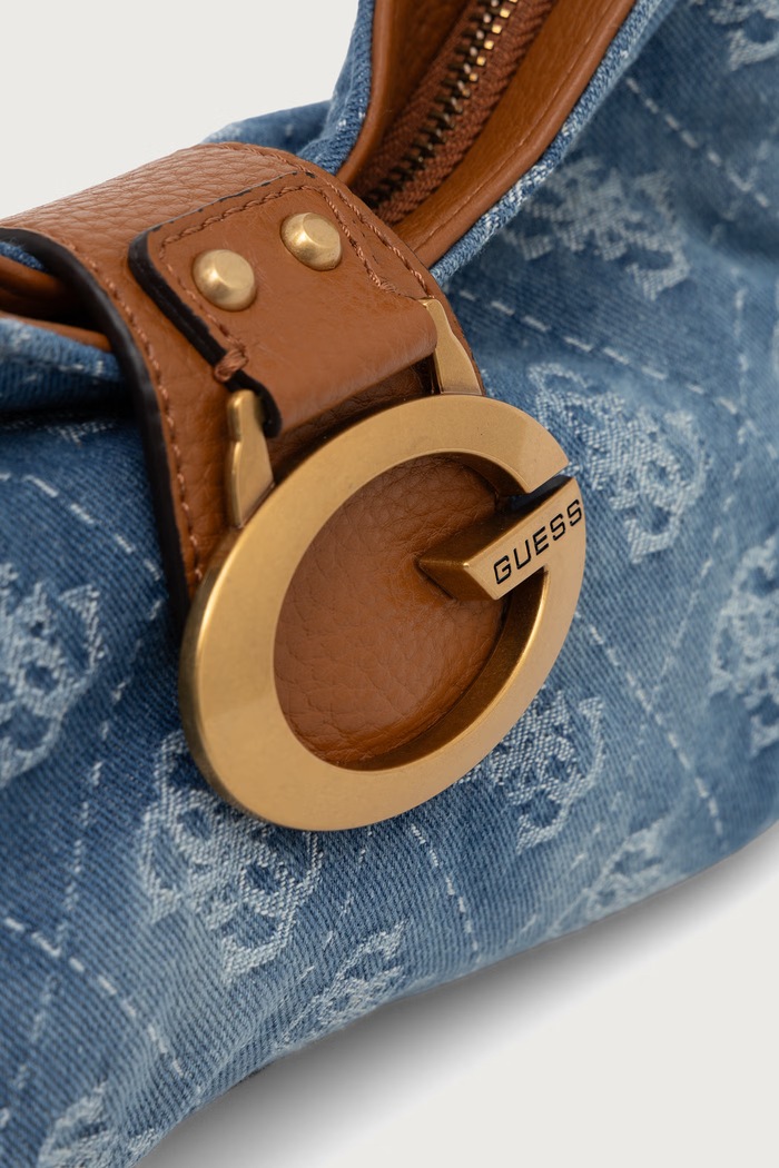 Dodaci Guess mala torba hobo za žene s pamukom CAMDEN HWDB93.08720 plava