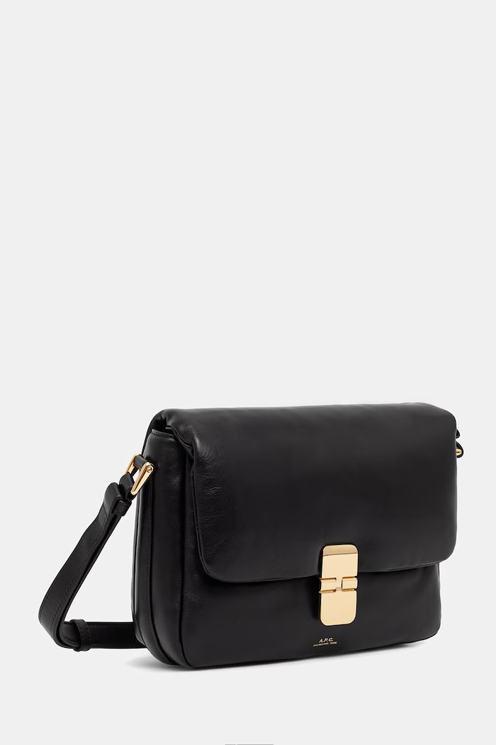 A.P.C. crossbody kabelka dámska kožená sac grace soft PXCBS.F67022 čierna AW26