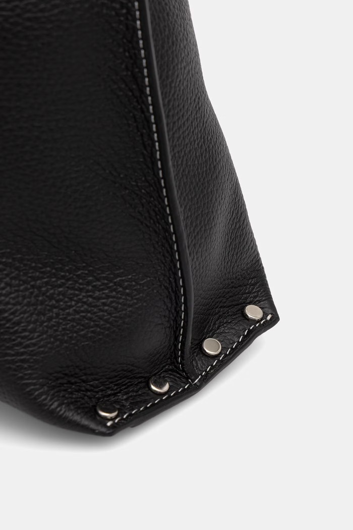 A.P.C. torebka tote damska skórzana le neige clou czarny PXCBC.F67043