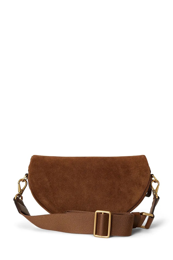 Lauren Ralph Lauren torebka crossbody damska skórzana 431P15644 brązowy AW26