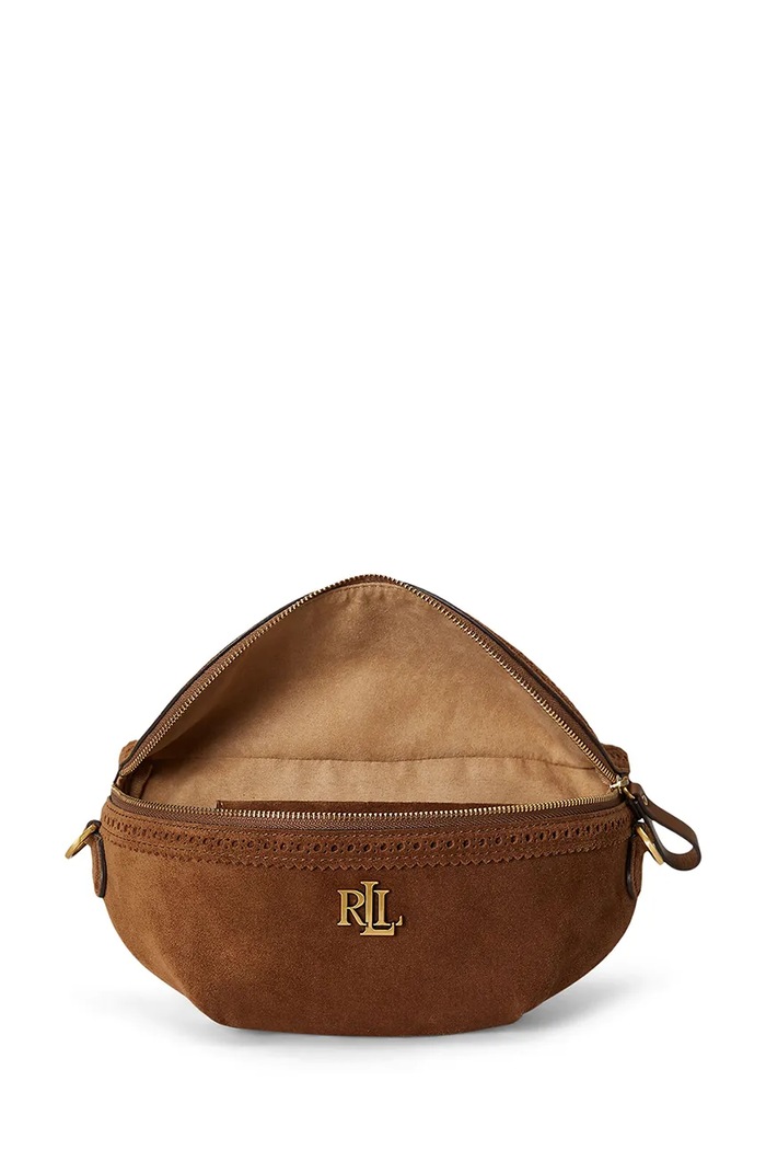 Lauren Ralph Lauren torebka crossbody damska skórzana brązowy 431P15644