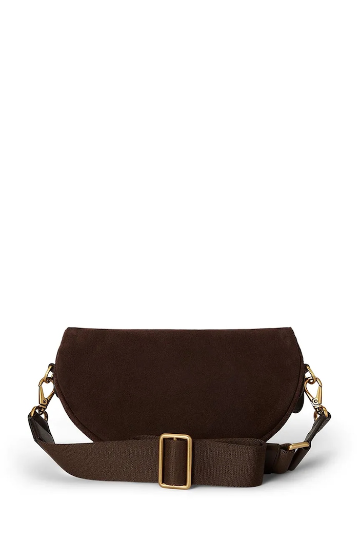 Lauren Ralph Lauren torebka crossbody damska skórzana 431P15644 brązowy AW26