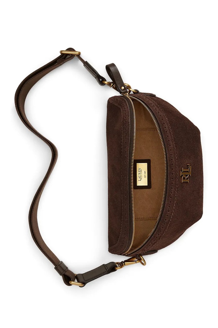 Lauren Ralph Lauren torebka crossbody damska skórzana brązowy 431P15644