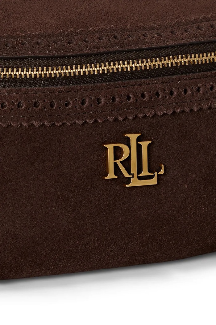 Lauren Ralph Lauren torebka crossbody damska skórzana 431P15644 brązowy