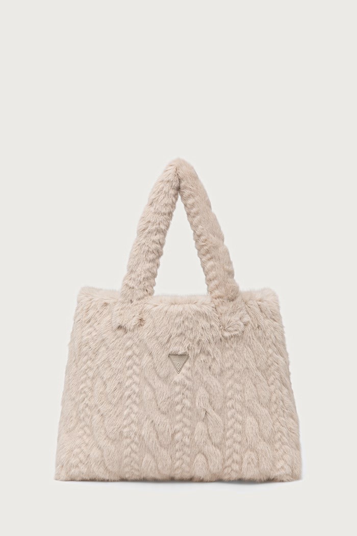 Guess Torebka shopper damska ILDE beżowy W6BZ14.W4361