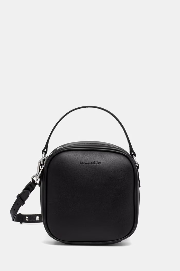 Marimekko crossbody kabelka dámska kožená čierna 096164