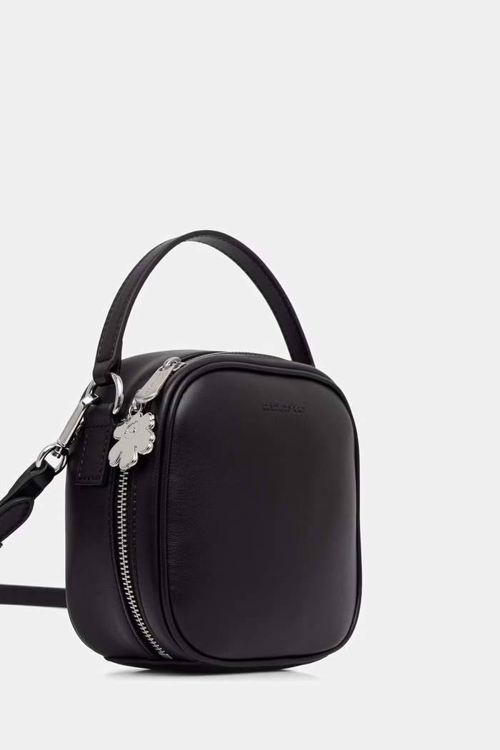 Marimekko crossbody kabelka dámska kožená 096164 čierna AW26