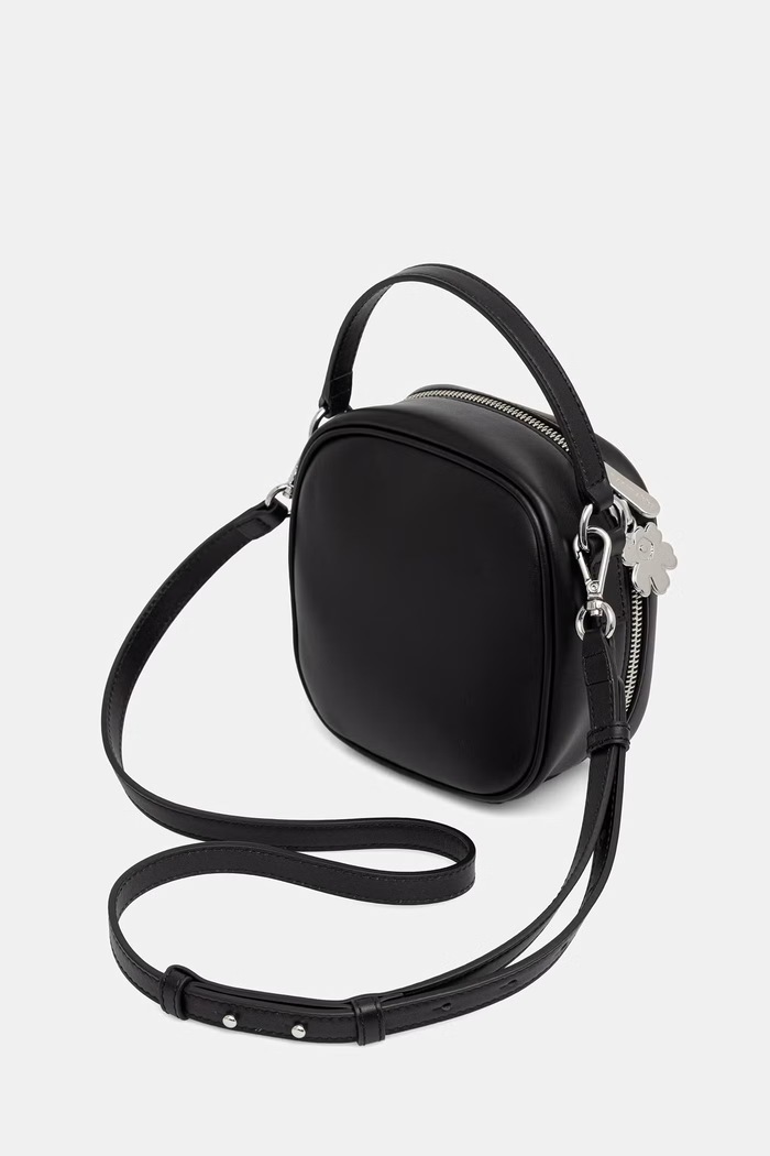 Doplnky Marimekko crossbody kabelka dámska kožená 096164 čierna