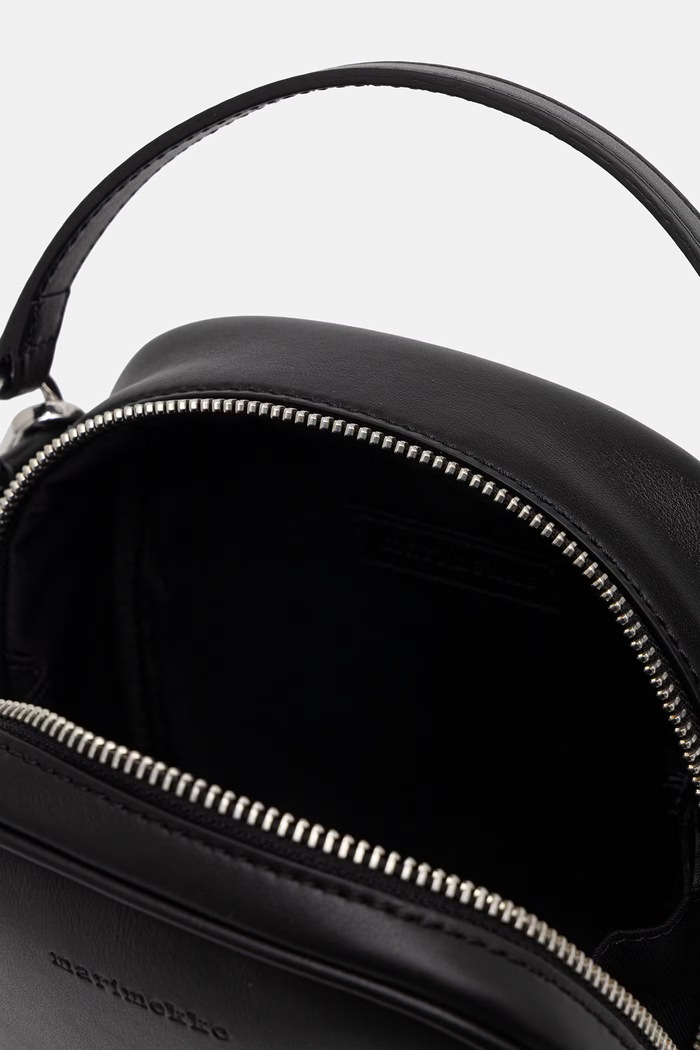 Marimekko crossbody kabelka dámska kožená 096164 čierna