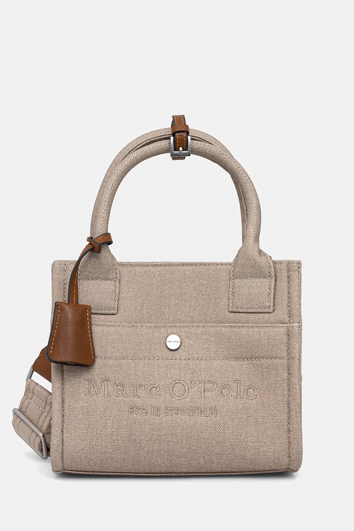 Marc O'Polo torebka crossbody damska bawełniana beżowy 5000010864