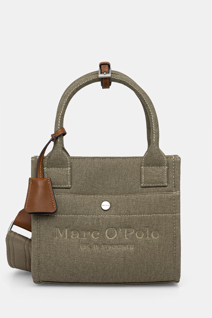 Marc O'Polo torebka crossbody damska bawełniana zielony 5000010864