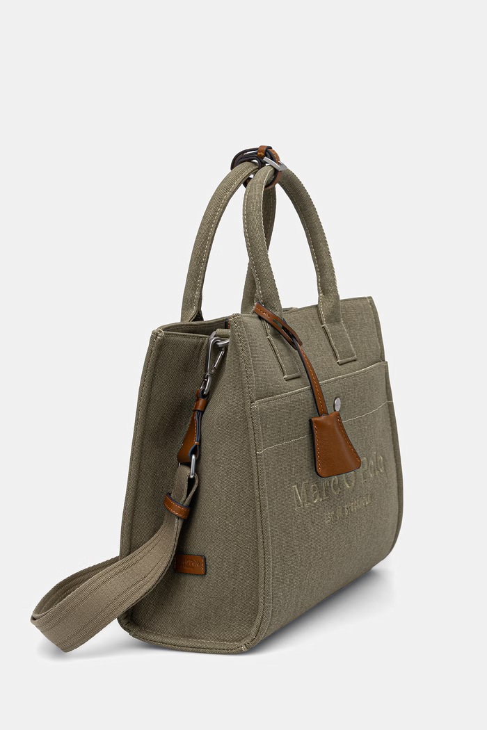 Marc O'Polo torebka shopper dziecięca bawełniana 5000010862 zielony AW26
