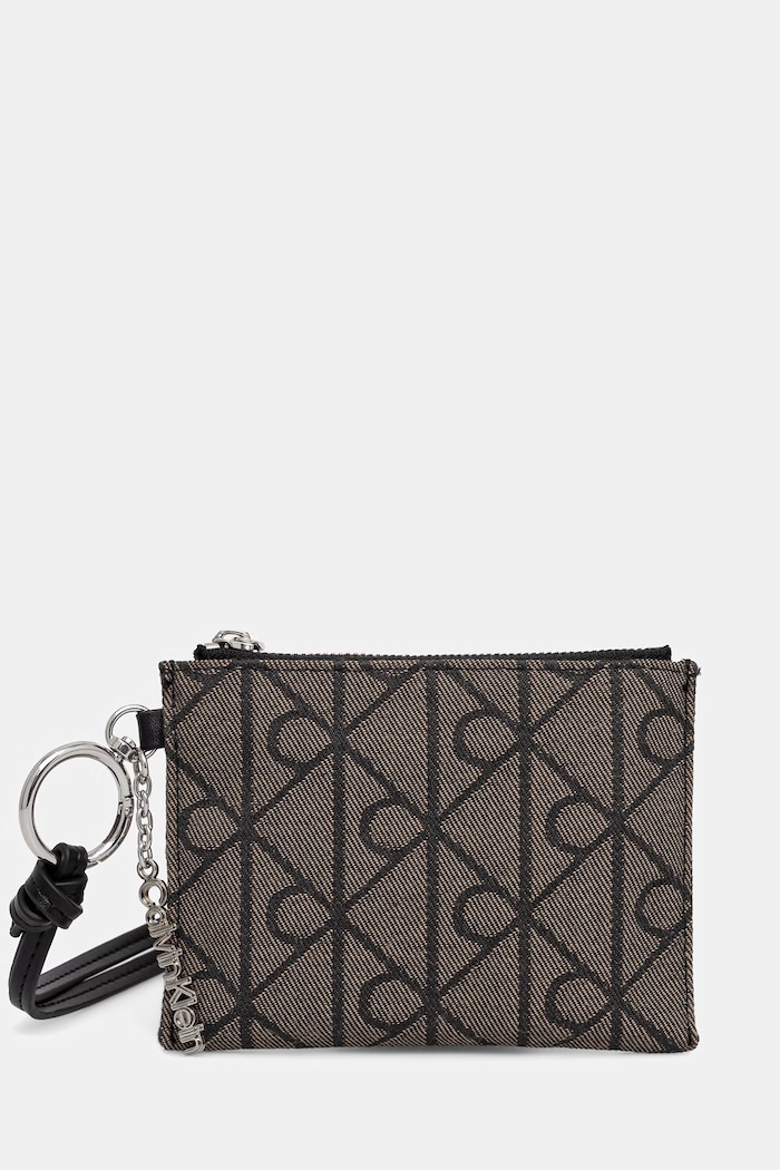 Calvin Klein peňaženka zapínaná na sponu dámska béžová LV04F1266G