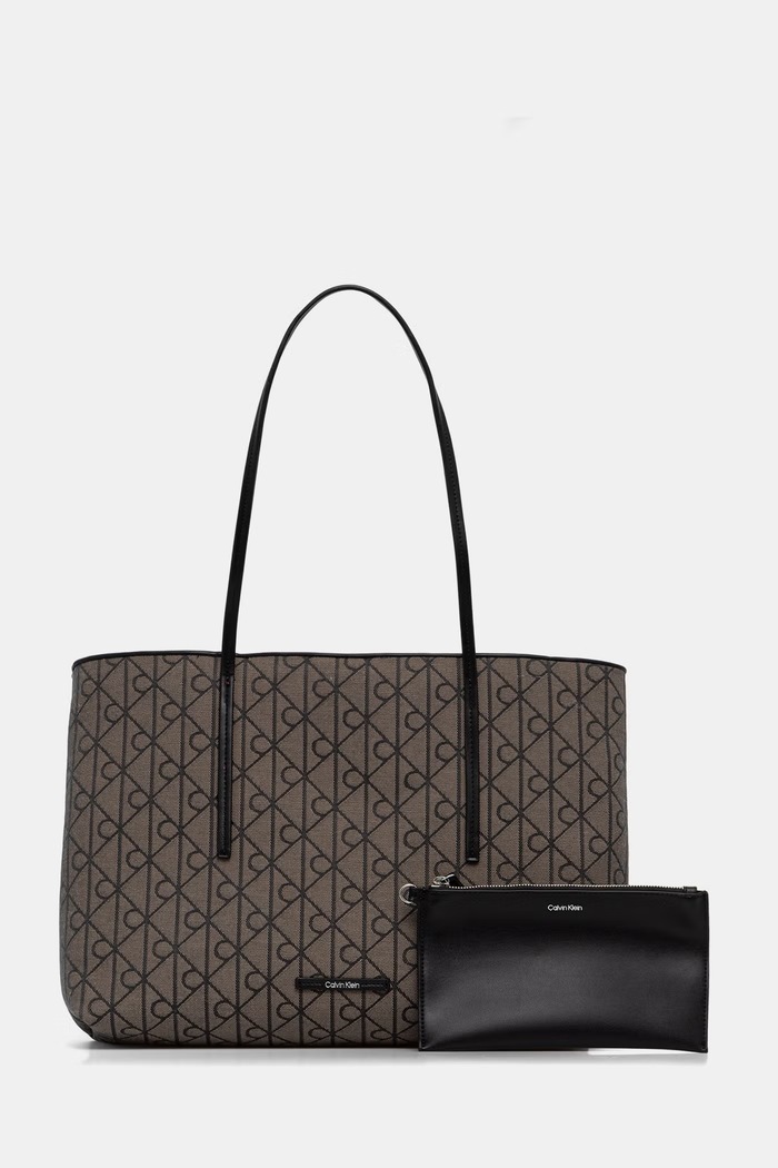 Calvin Klein geantă shopper pentru femei maro LV04F3750G
