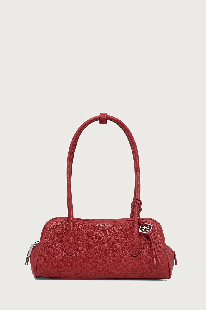 Calvin Klein Torebka bagietka damska czerwony LV04F3743G