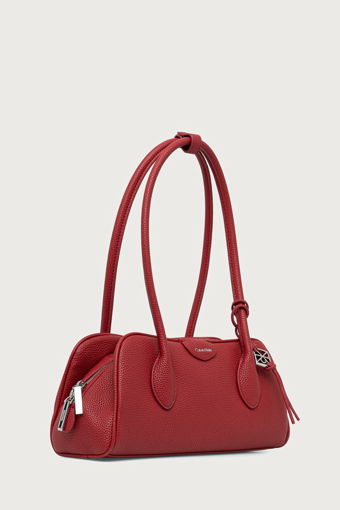 Calvin Klein Torebka bagietka damska LV04F3743G czerwony AW26