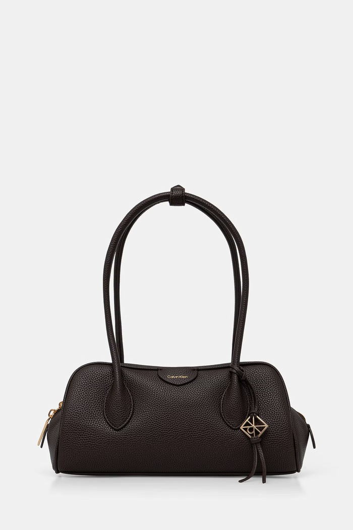 Calvin Klein τσάντα baguette γυναικεία καφέ LV04F3743G