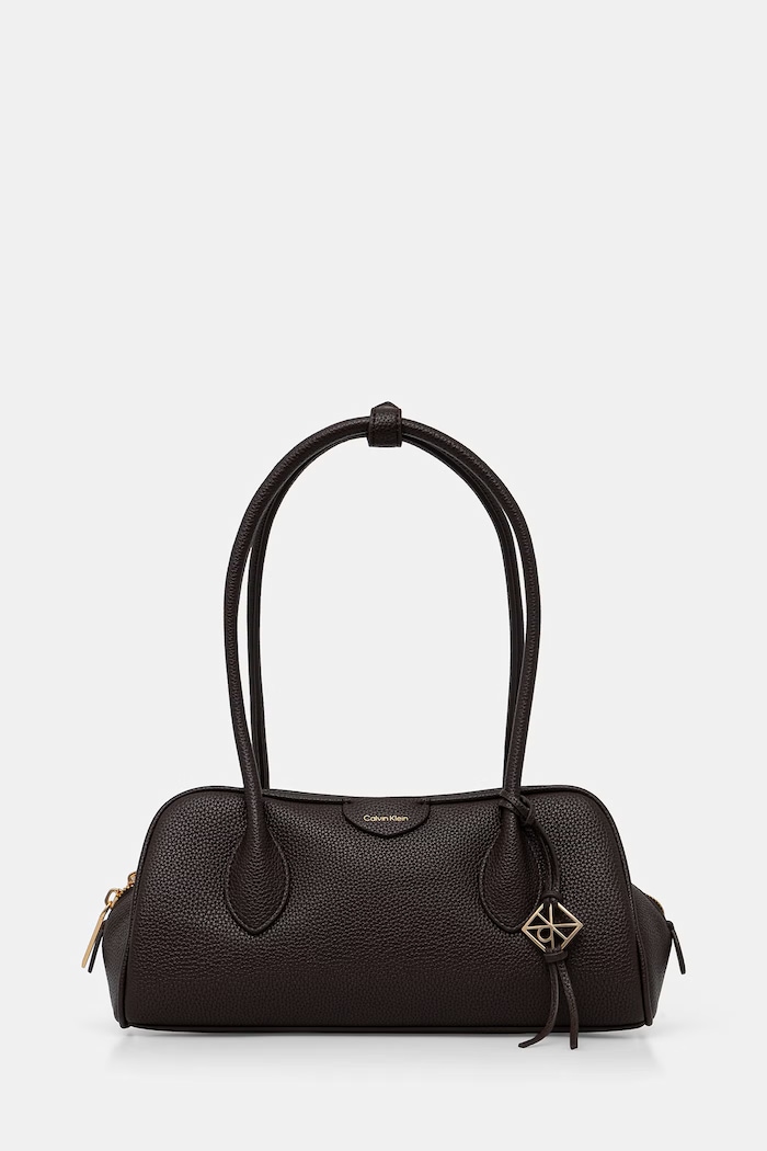 Calvin Klein τσάντα baguette γυναικεία καφέ LV04F3743G
