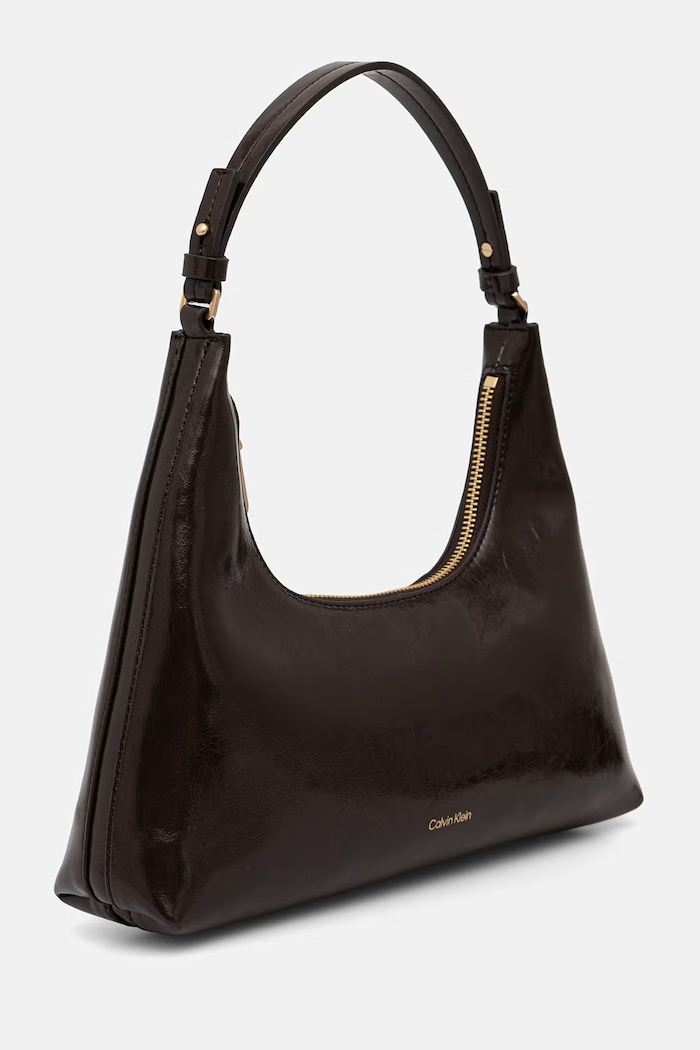Calvin Klein torebka crossbody damska z imitacji skóry LV04F3737G brązowy AW26