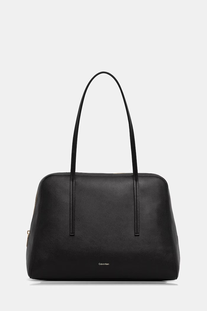 Calvin Klein kabelka typu shopper dámska z imitácie kože čierna LV04F3735G