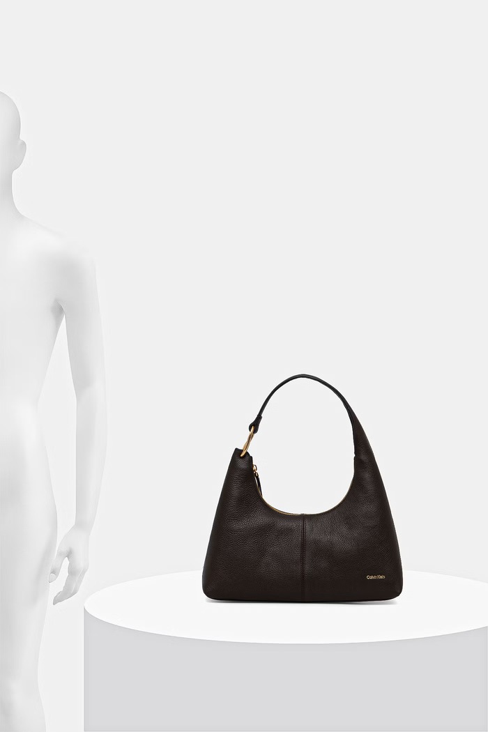 Calvin Klein τσάντα hobo γυναικεία δερμάτινη LV04F3657G