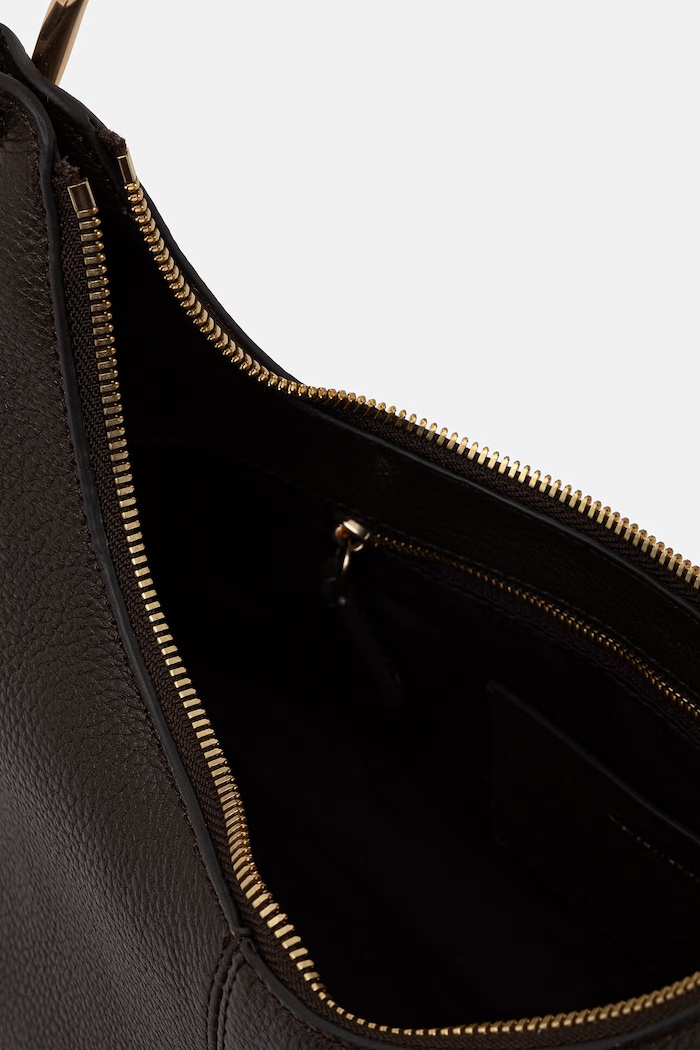 Calvin Klein τσάντα hobo γυναικεία δερμάτινη LV04F3657G καφέ
