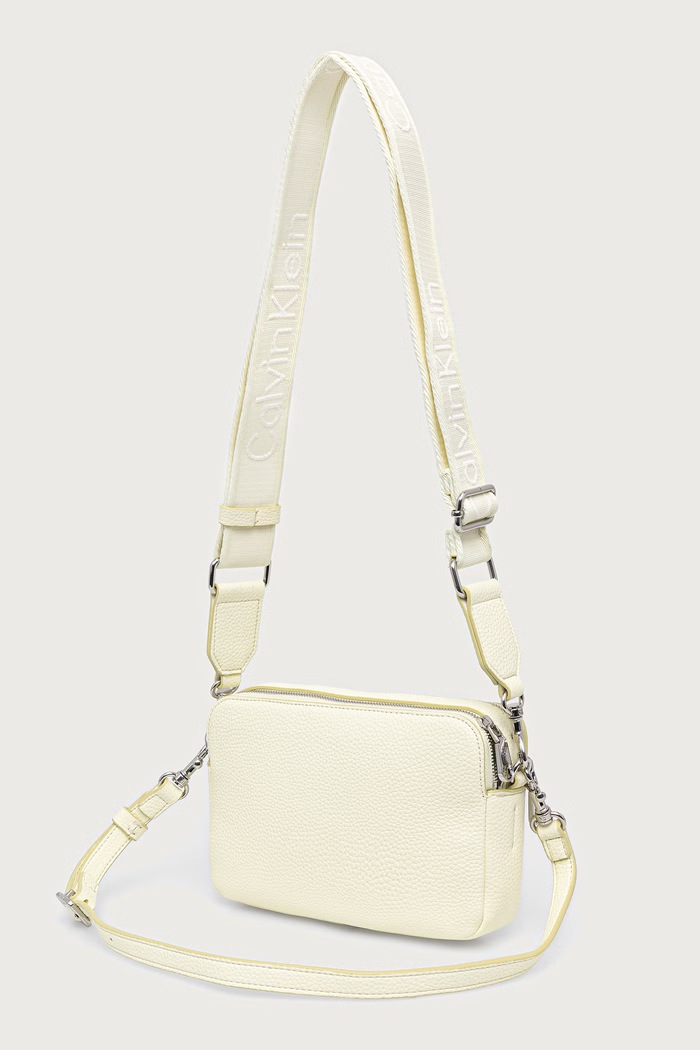 Akcesoria Calvin Klein Torebka crossbody damska z imitacji skóry LV04F3656G beżowy