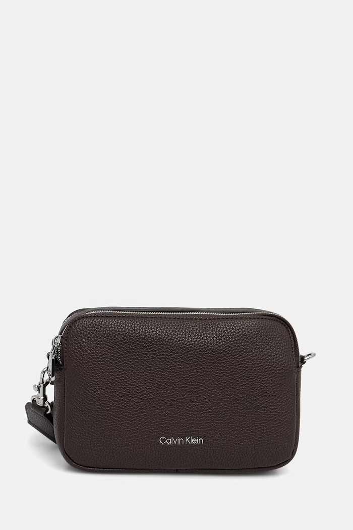 Calvin Klein torebka crossbody damska z imitacji skóry brązowy LV04F3656G