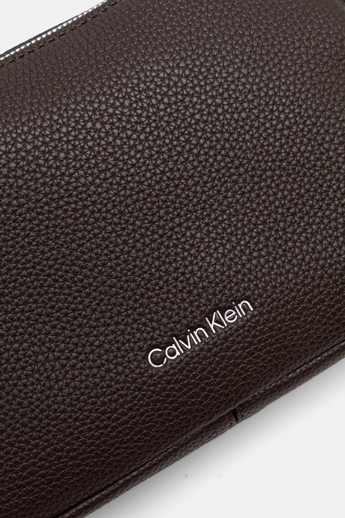 Calvin Klein torebka crossbody damska z imitacji skóry brązowy LV04F3656G