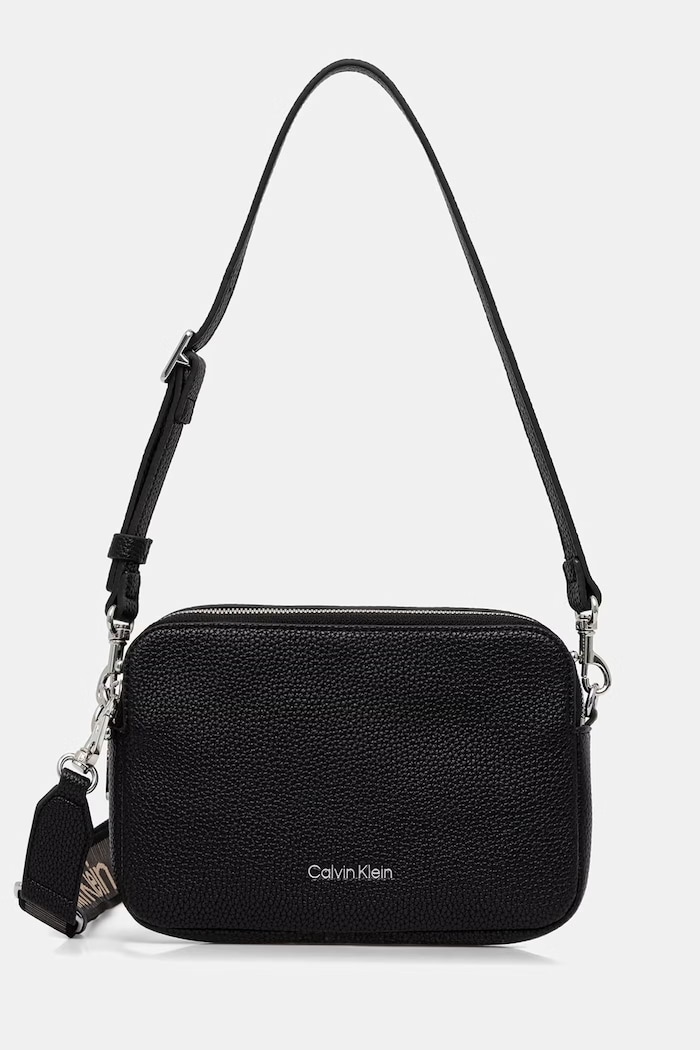 Calvin Klein torebka crossbody damska z imitacji skóry czarny LV04F3656G