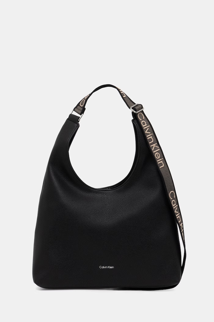 Calvin Klein hobo torbica ženska iz umetnega usnja črna LV04F3643G
